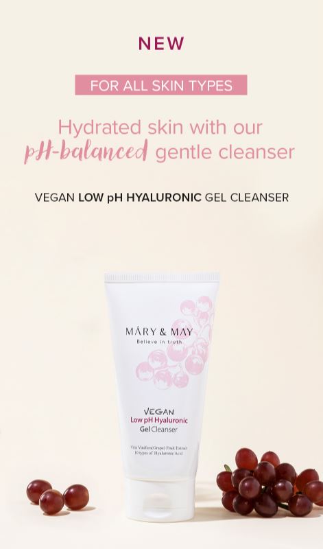 Mary & May Vegan Low pH Hyaluronic Gel Cleanser 150ml