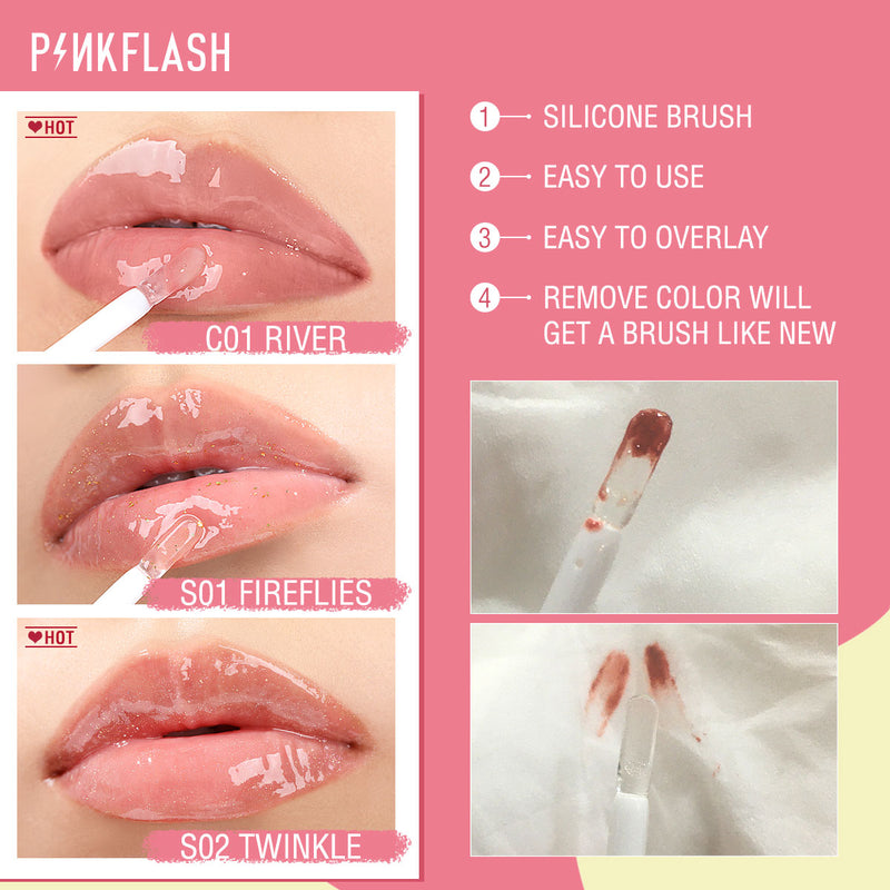 PINKFLASH L02 Ever Glossy Moist Lipgloss (11 Colours)