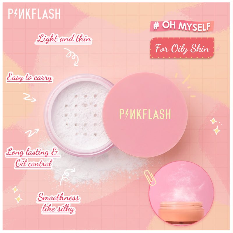 PINKFLASH PF F06 Oil Controller Translucent Loose Setting Powder (3 shades)