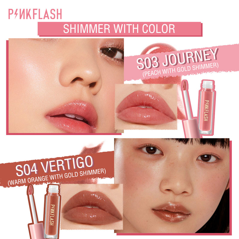 PINKFLASH L02 Ever Glossy Moist Lipgloss (11 Colours)