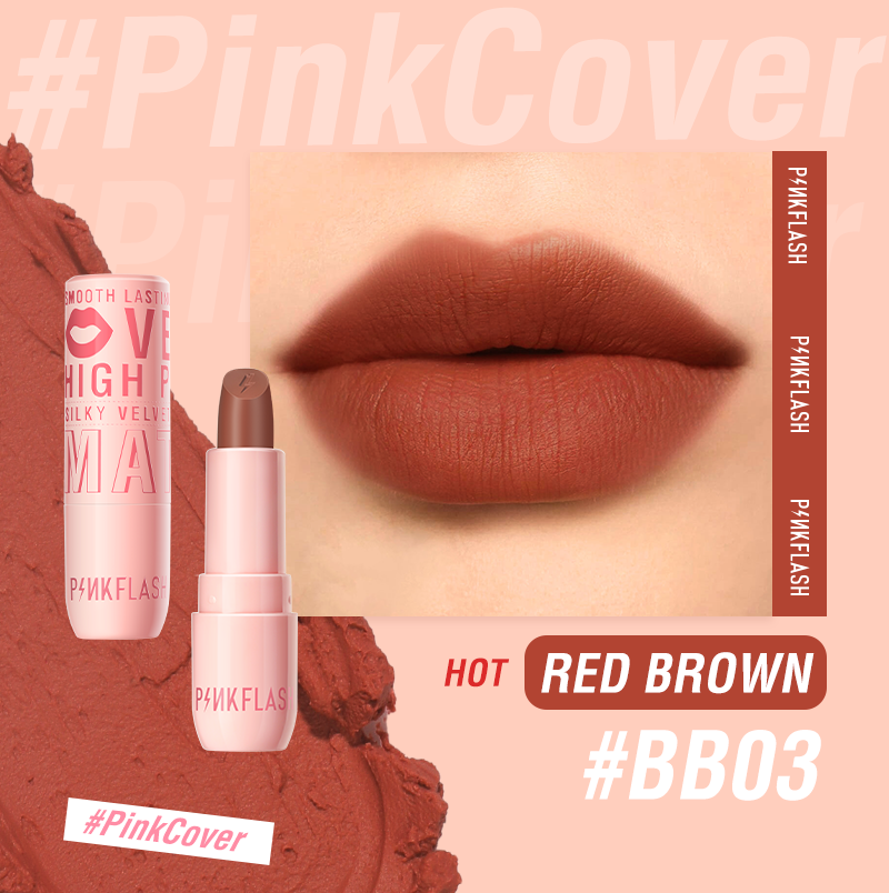 PINKFLASH L05 Cover Girl Velvet Matte Cream Lipstick (16 Colours)