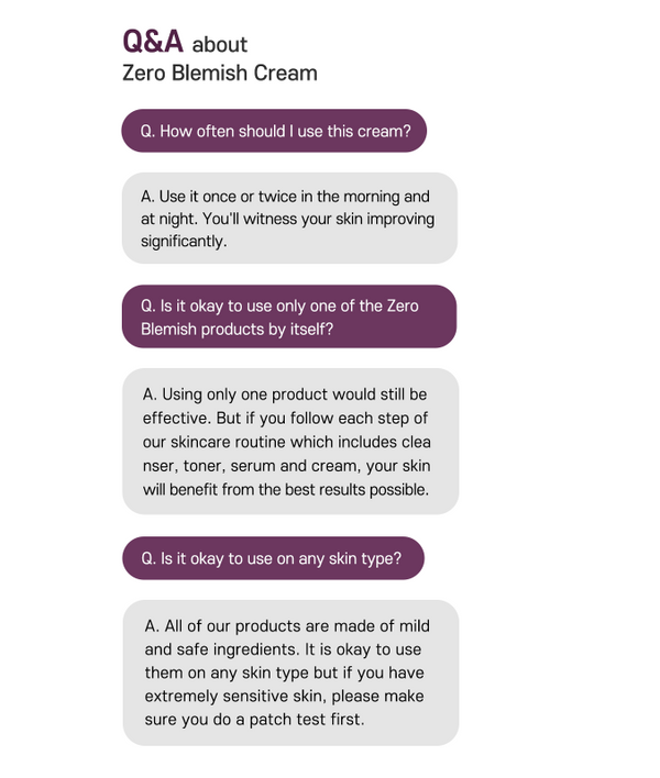 IZEZE Zero Blemish Cream 50ml