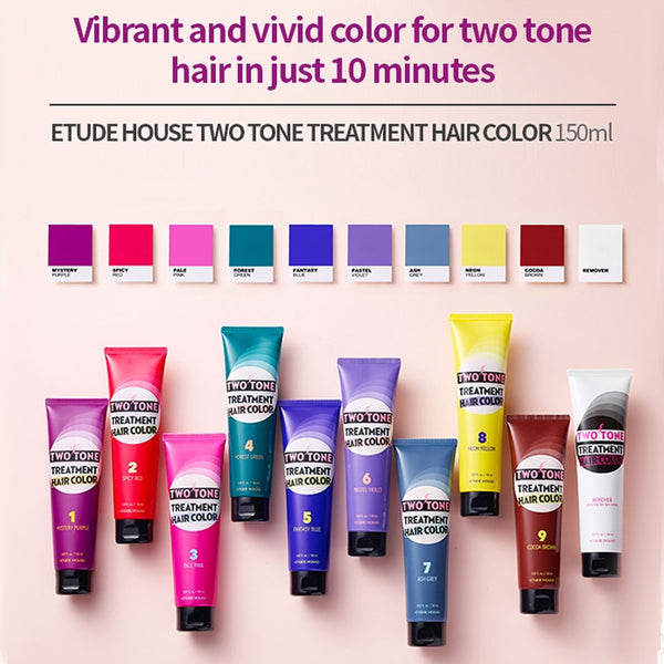 ETUDE HOUSE Two Tone Treatment Hair Colour (9 Type)