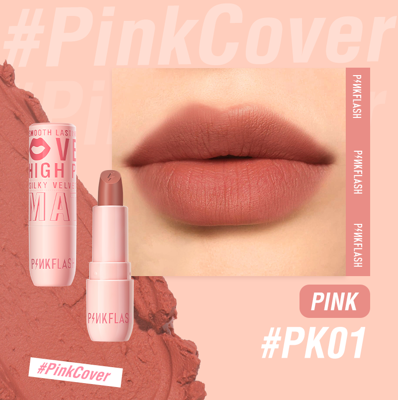 PINKFLASH L05 Cover Girl Velvet Matte Cream Lipstick (16 Colours)